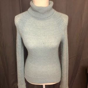 bebe Light Blue Turtleneck Sweater